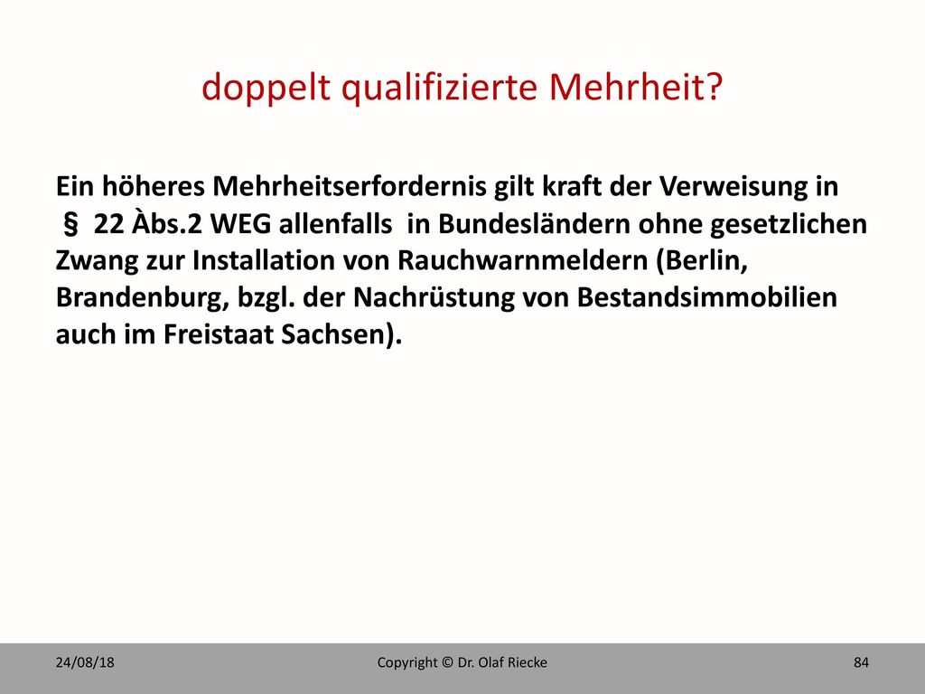 doppelt qualifizierte Mehrheit