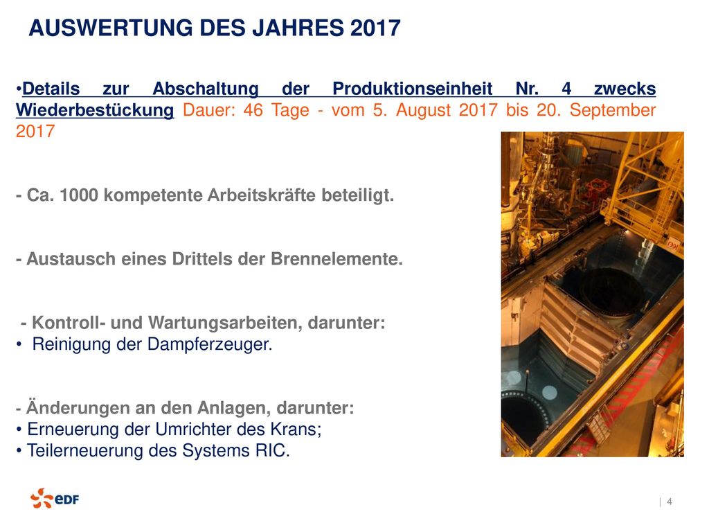 Details zur Abschaltung der Produktionseinheit Nr