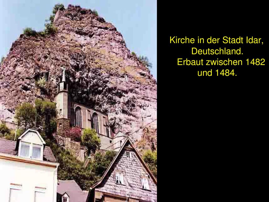 Kirche in der Stadt Idar, Deutschland. Erbaut zwischen 1482 und 1484.