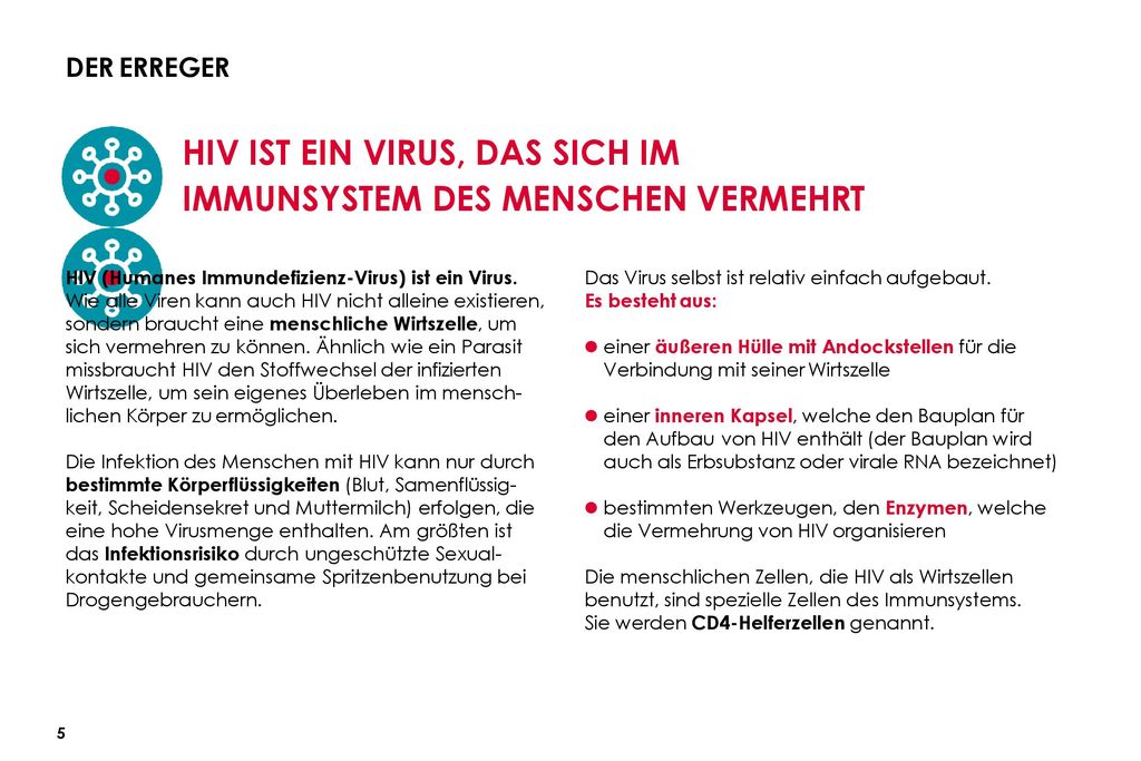 HIV IST EIN VIRUS, DAS SICH IM IMMUNSYSTEM DES MENSCHEN VERMEHRT