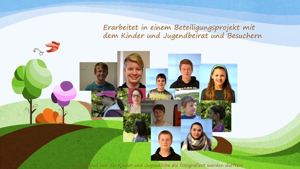Erarbeitet in einem Beteiligungsprojekt mit dem Kinder und Jugendbeirat und Besuchern