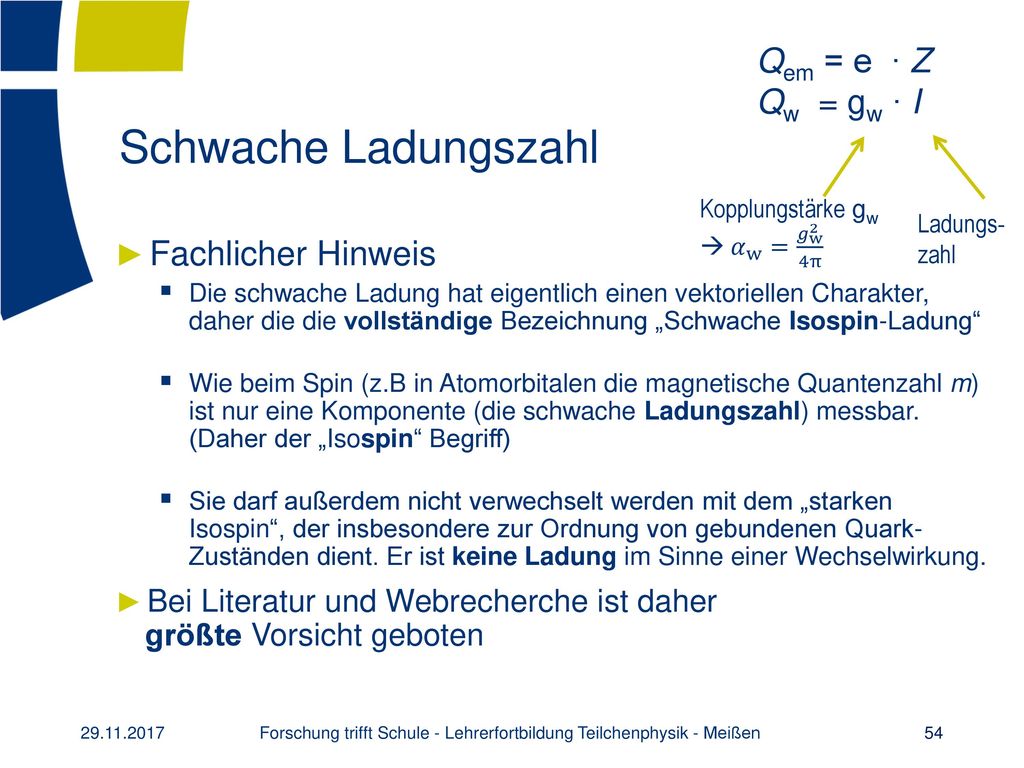 Forschung trifft Schule - Lehrerfortbildung Teilchenphysik - Meißen