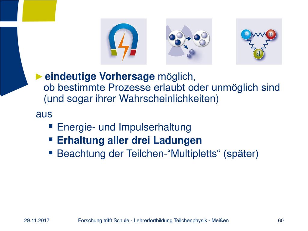 Forschung trifft Schule - Lehrerfortbildung Teilchenphysik - Meißen