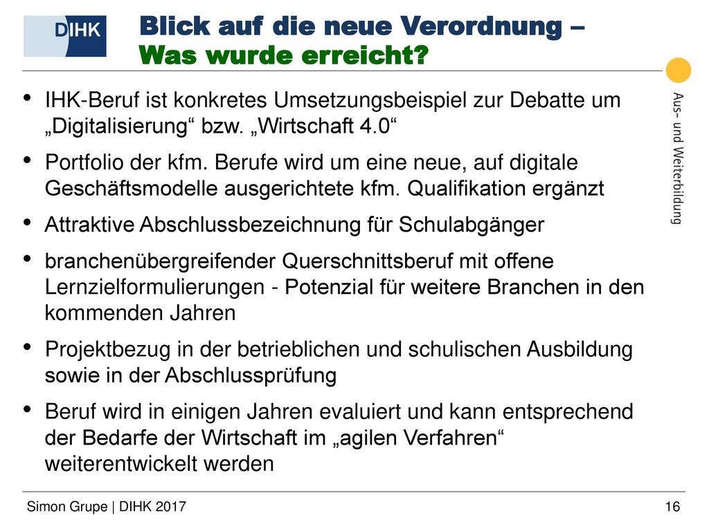 Blick auf die neue Verordnung – Was wurde erreicht
