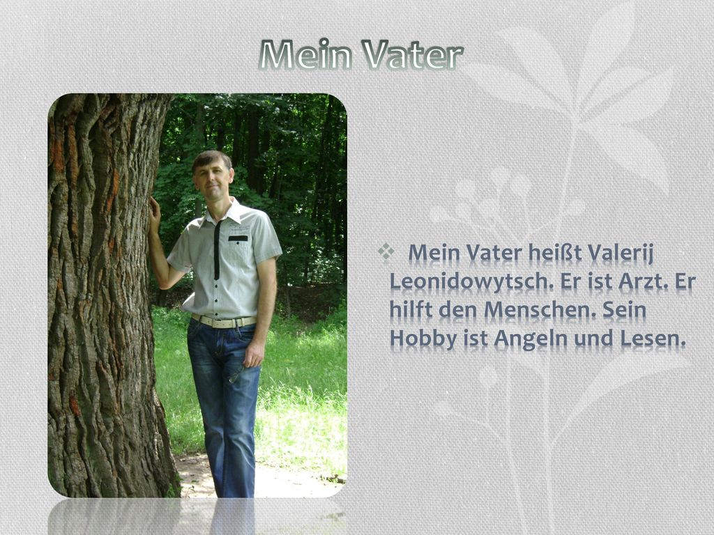 Präsentation zum Thema: „Ich und meine Familie“ - ppt herunterladen