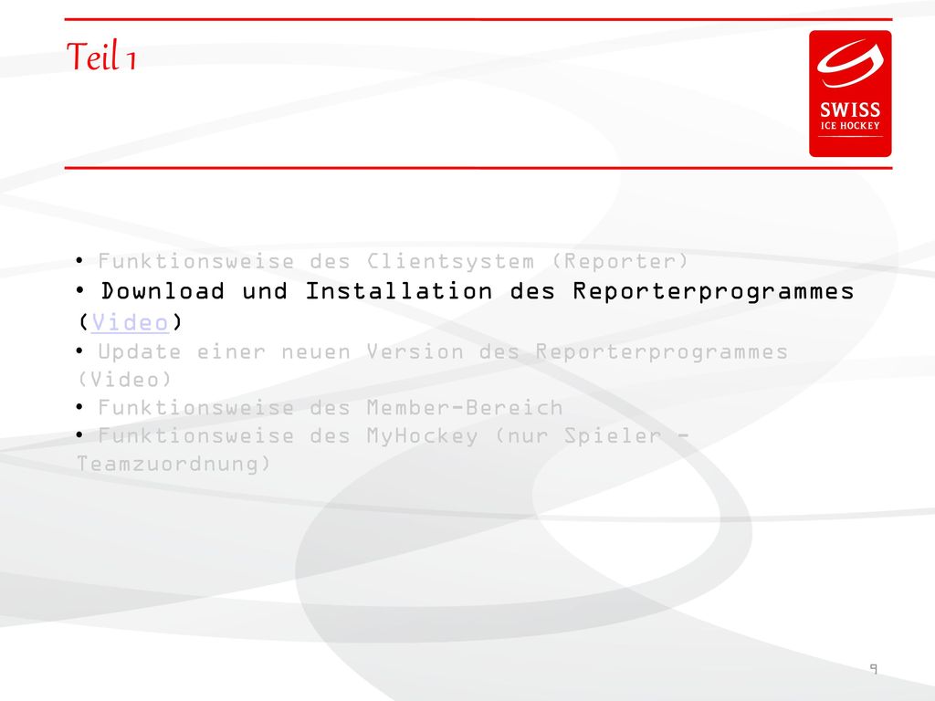Teil 1 Download und Installation des Reporterprogrammes (Video)