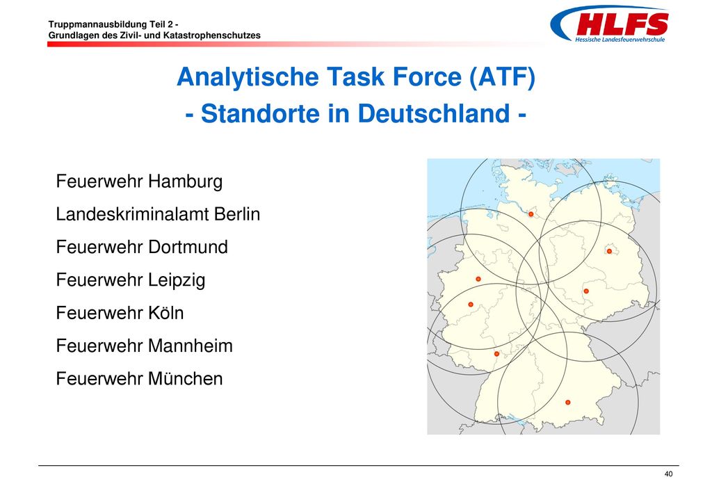 Analytische Task Force (ATF) - Standorte in Deutschland -