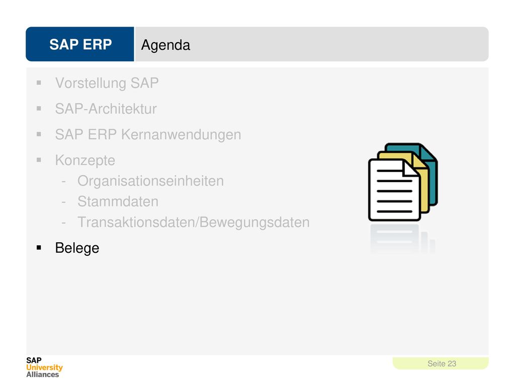 Agenda Vorstellung SAP. SAP-Architektur. SAP ERP Kernanwendungen. Konzepte. Organisationseinheiten.