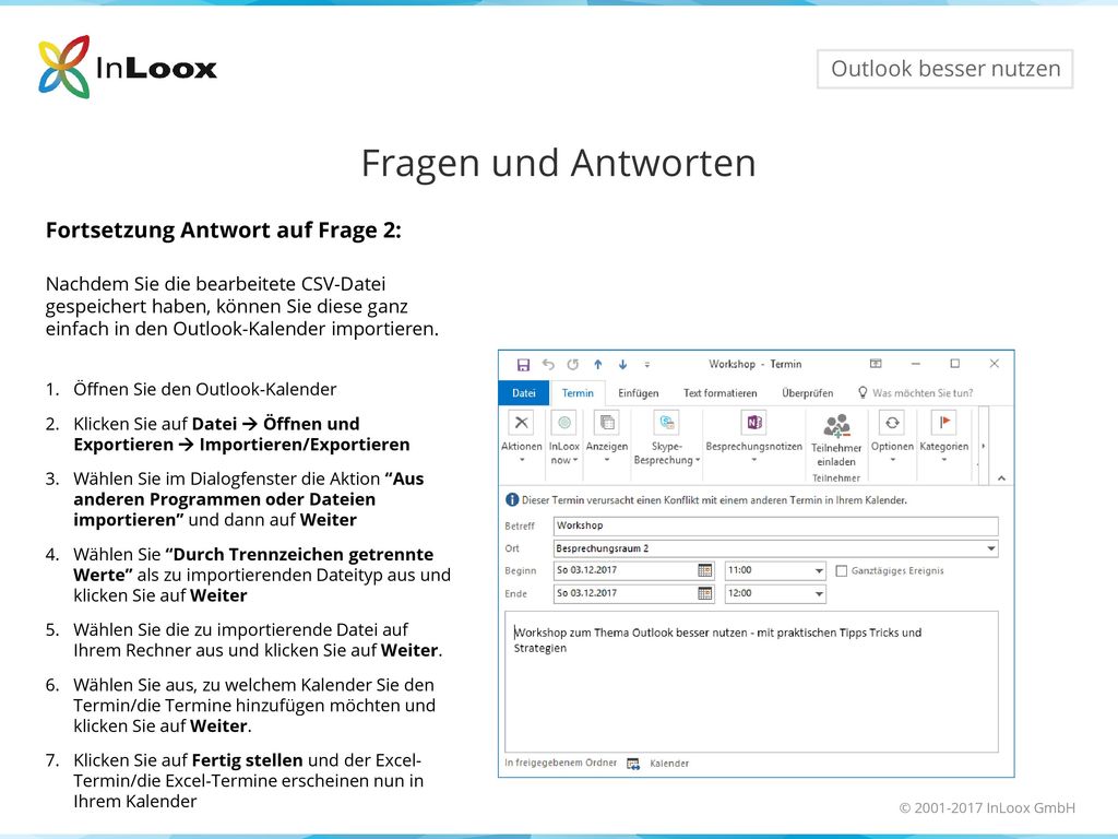 Fragen und Antworten Fortsetzung Antwort auf Frage 2:
