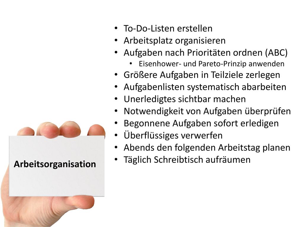 To-Do-Listen erstellen Arbeitsplatz organisieren