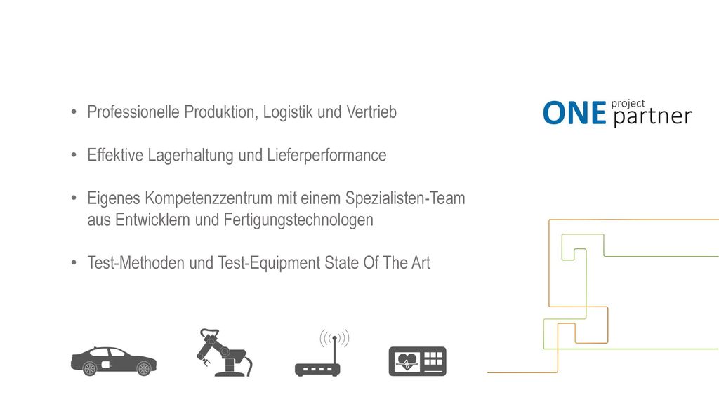 Professionelle Produktion, Logistik und Vertrieb