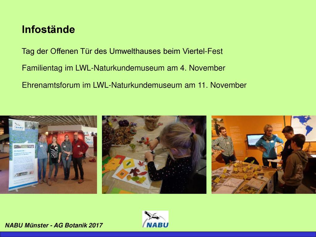 Infostände Tag der Offenen Tür des Umwelthauses beim Viertel-Fest
