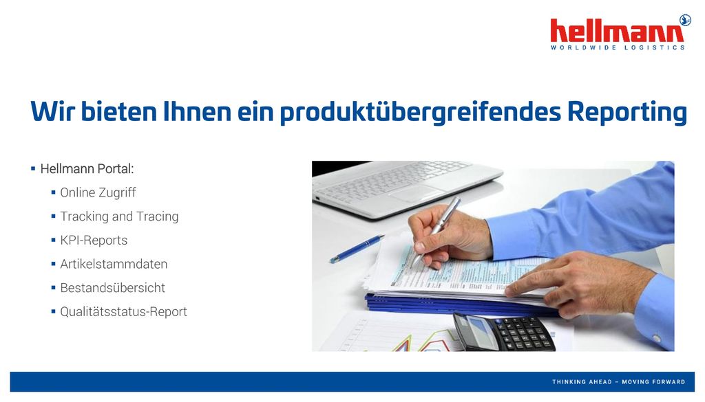 Wir bieten Ihnen ein produktübergreifendes Reporting