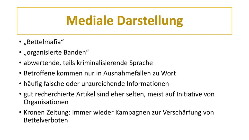 Schulterschluss Gegen Kriminelle Bettler Banden Die Kriminalisierung Armutsbetroffener Eu Burgerinnen Mag Ferdinand Koller Irina Spataru Ba Romano Ppt Herunterladen