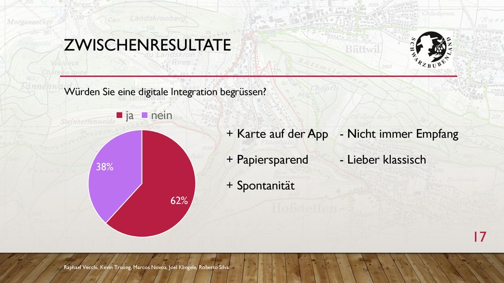 Zwischenresultate + Karte auf der App - Nicht immer Empfang