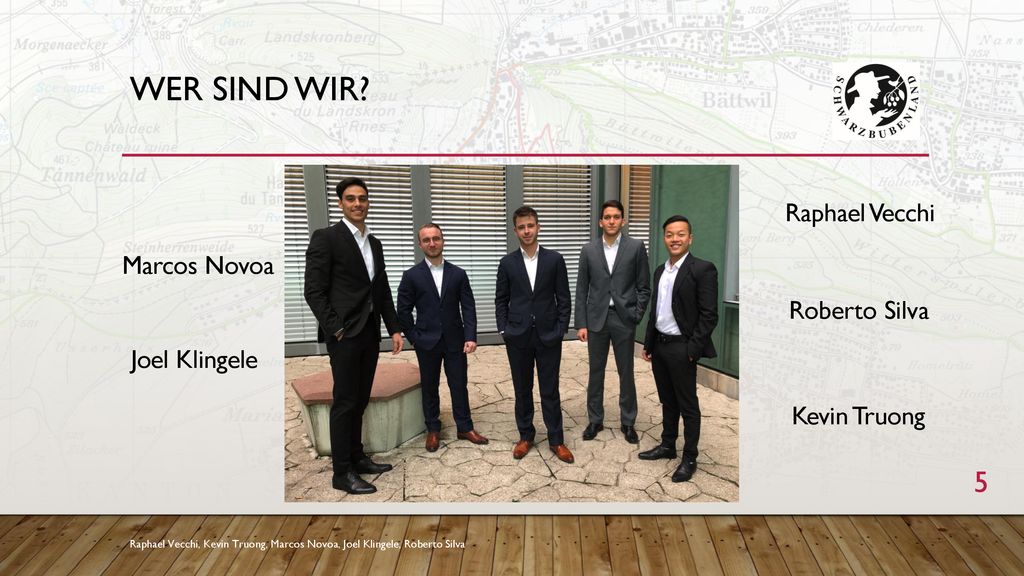 Wer sind wir Raphael Vecchi Marcos Novoa Roberto Silva Joel Klingele