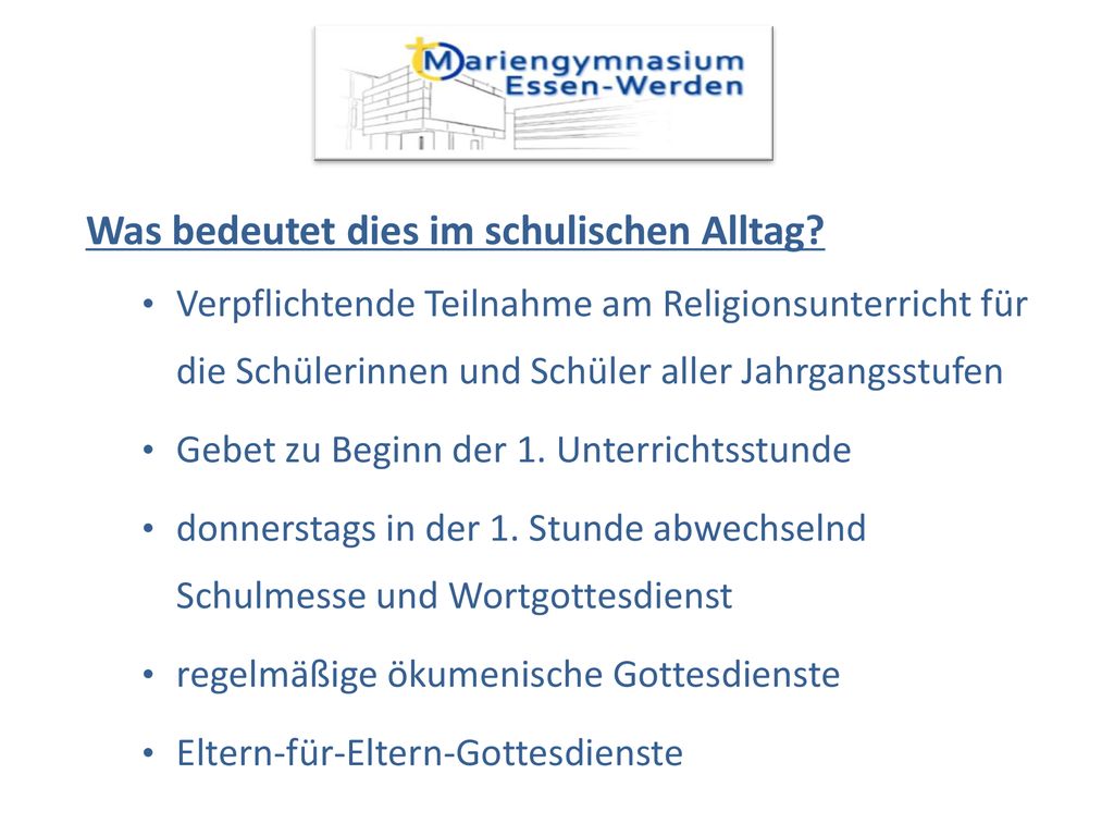 Was bedeutet dies im schulischen Alltag