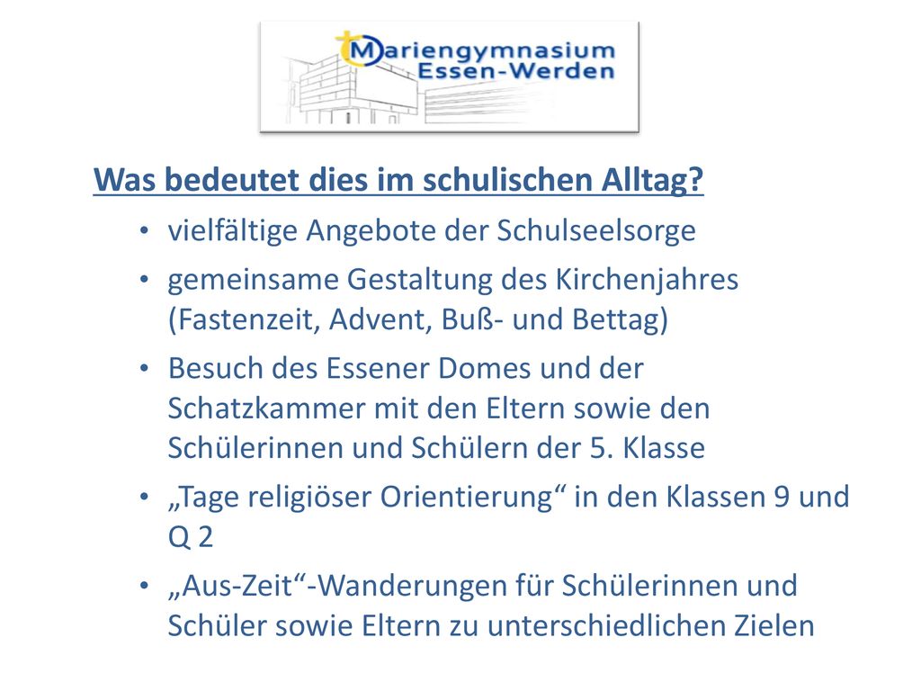 Was bedeutet dies im schulischen Alltag
