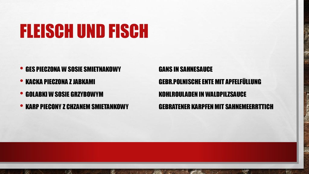 Fleisch und Fisch Ges pieczona w sosie smietnakowy Gans in Sahnesauce
