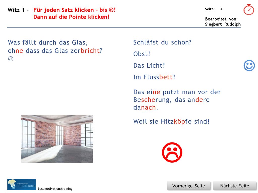   Schläfst du schon Was fällt durch das Glas, Obst!