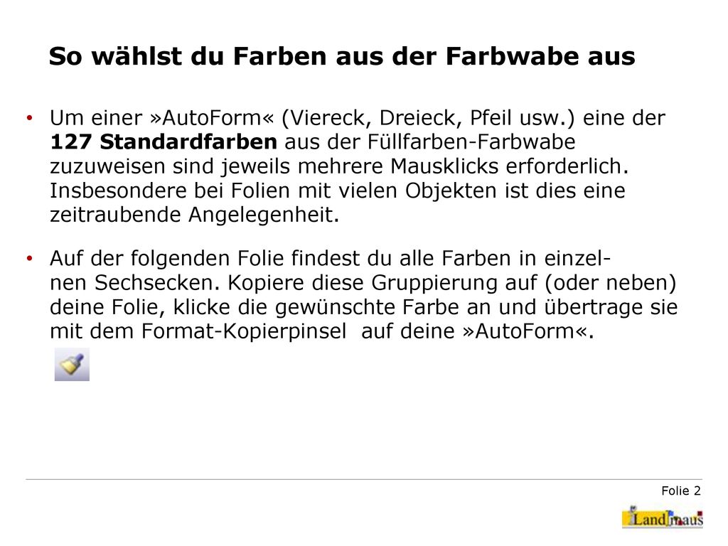 So wählst du Farben aus der Farbwabe aus