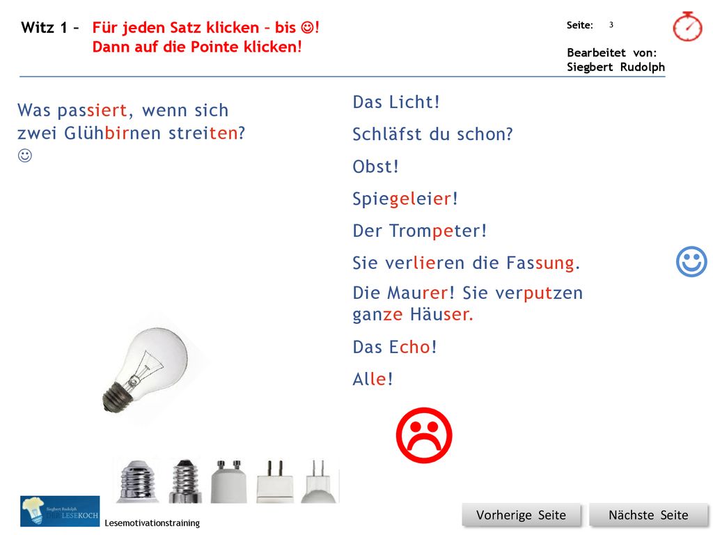  Das Licht! Was passiert, wenn sich zwei Glühbirnen streiten