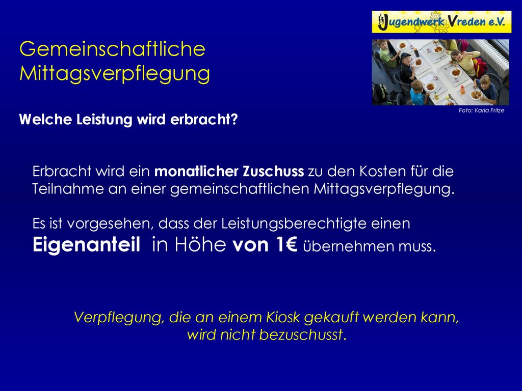 Gemeinschaftliche Mittagsverpflegung
