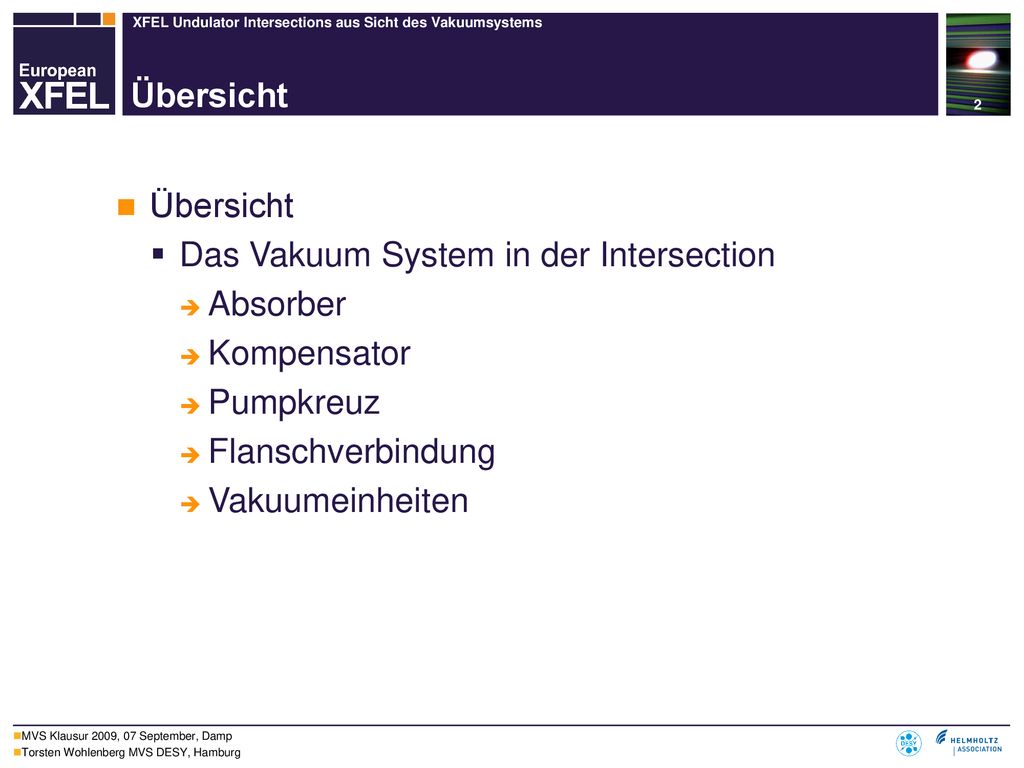 Das Vakuum System in der Intersection Absorber Kompensator Pumpkreuz