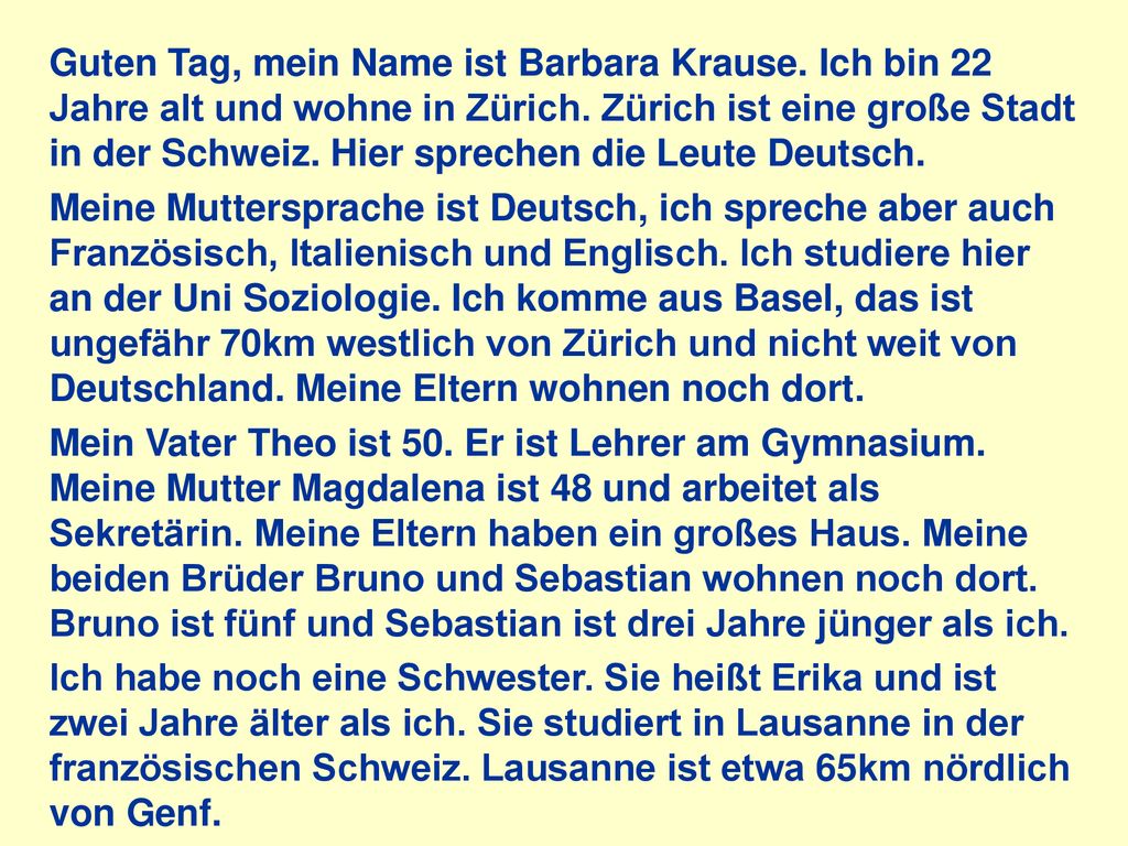 Guten Tag, mein Name ist Barbara Krause