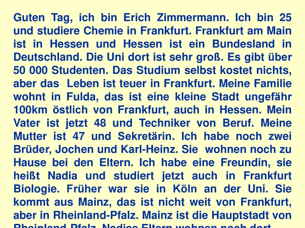 Guten Tag, ich bin Erich Zimmermann