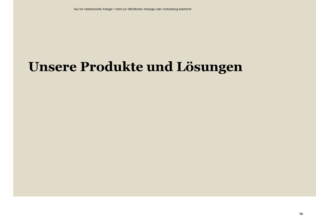 Unsere Produkte und Lösungen