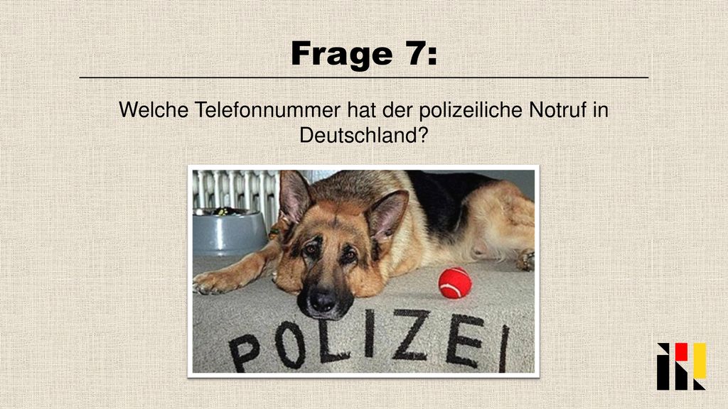 Welche Telefonnummer hat der polizeiliche Notruf in Deutschland