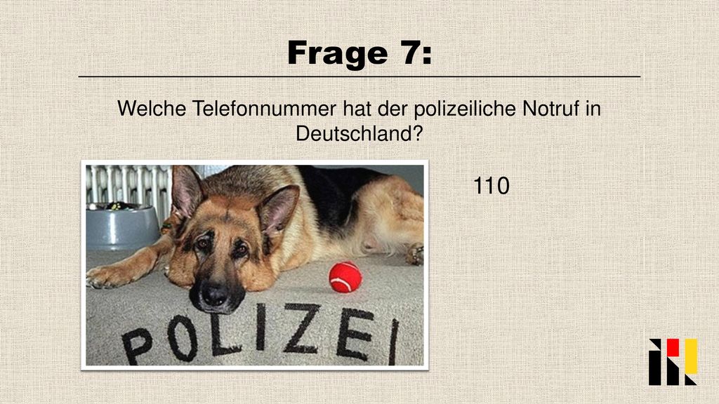 Welche Telefonnummer hat der polizeiliche Notruf in Deutschland