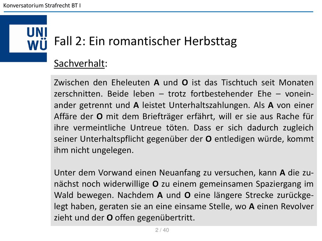 Fall 2: Ein romantischer Herbsttag