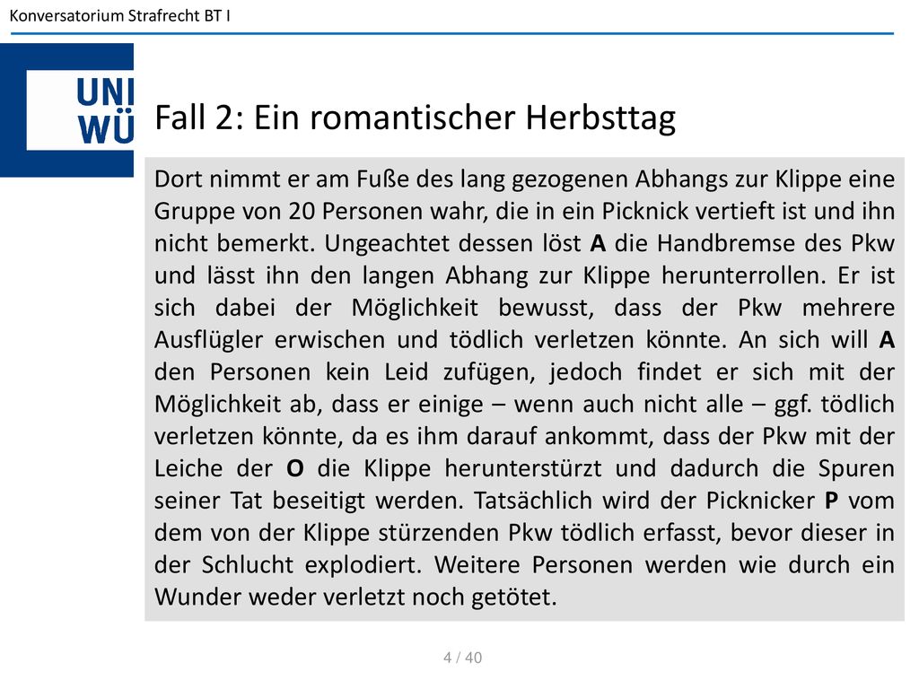 Fall 2: Ein romantischer Herbsttag