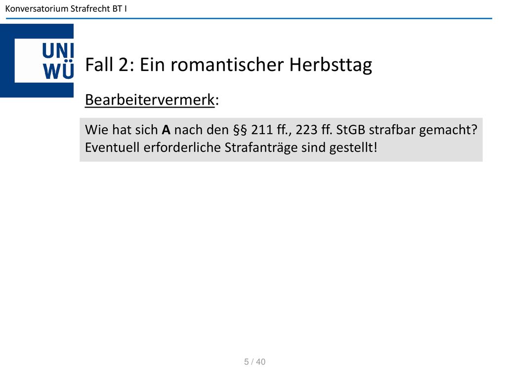 Fall 2: Ein romantischer Herbsttag