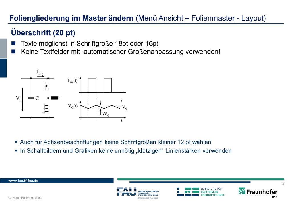 Überschrift (20 pt) Texte möglichst in Schriftgröße 18pt oder 16pt