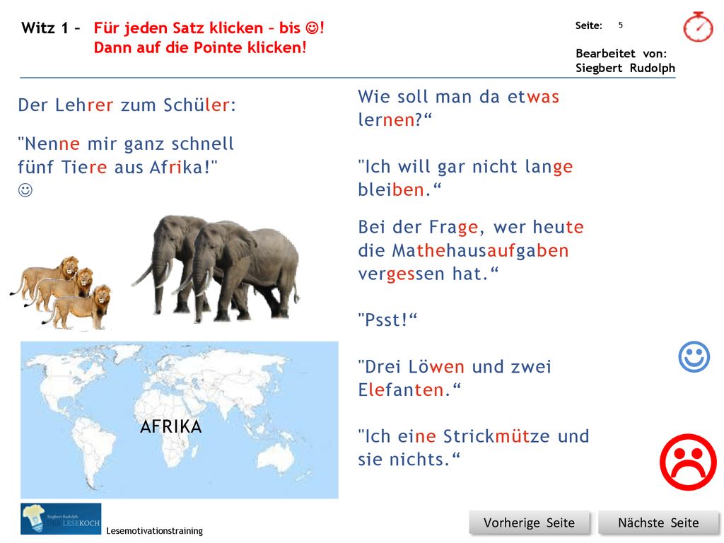  Wie soll man da etwas lernen Der Lehrer zum Schüler: