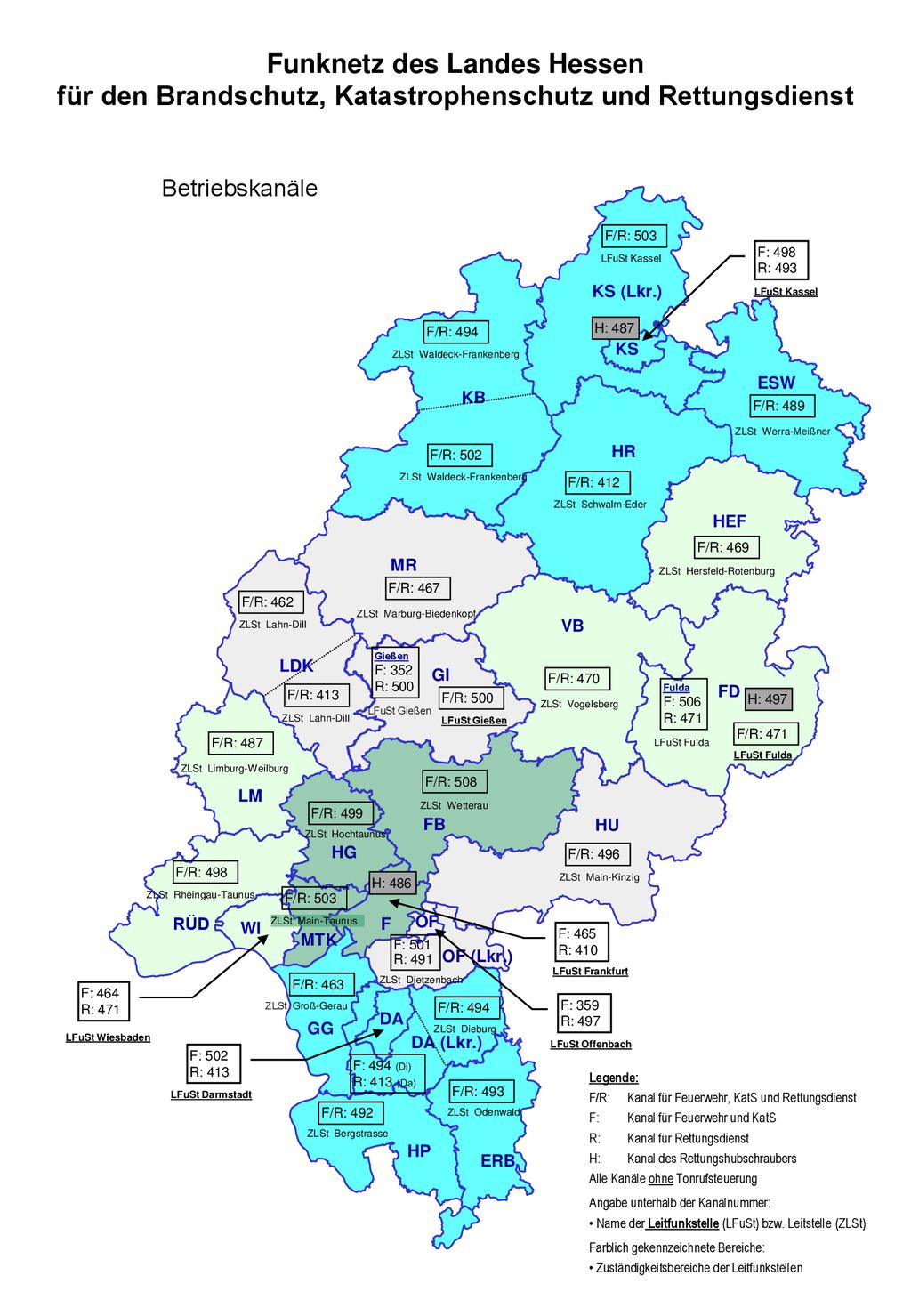 Funknetz des Landes Hessen für den Brandschutz, Katastrophenschutz und Rettungsdienst