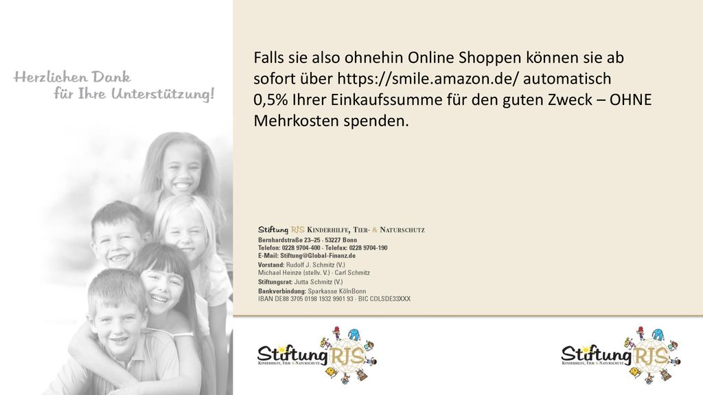 Falls sie also ohnehin Online Shoppen können sie ab sofort über   automatisch