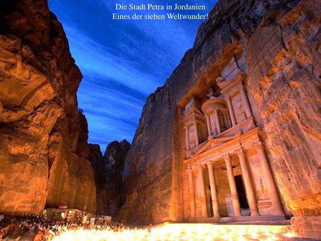 Die Stadt Petra in Jordanien Eines der sieben Weltwunder!