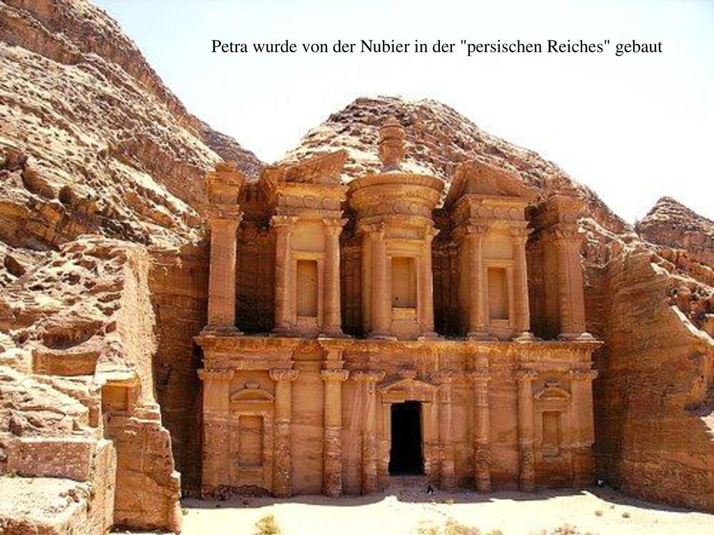 Petra wurde von der Nubier in der persischen Reiches gebaut