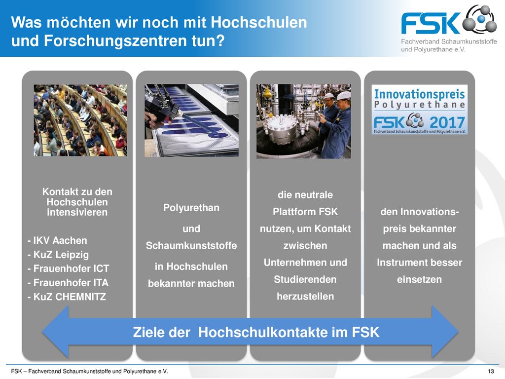 Was möchten wir noch mit Hochschulen und Forschungszentren tun