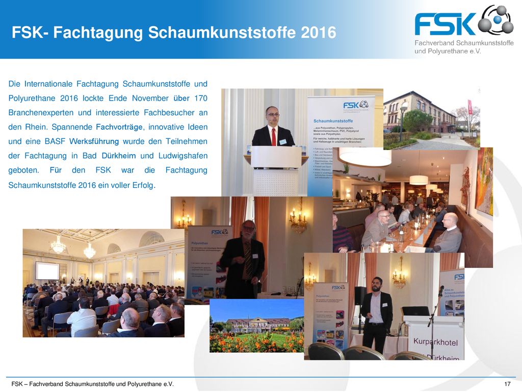 FSK- Fachtagung Schaumkunststoffe 2016