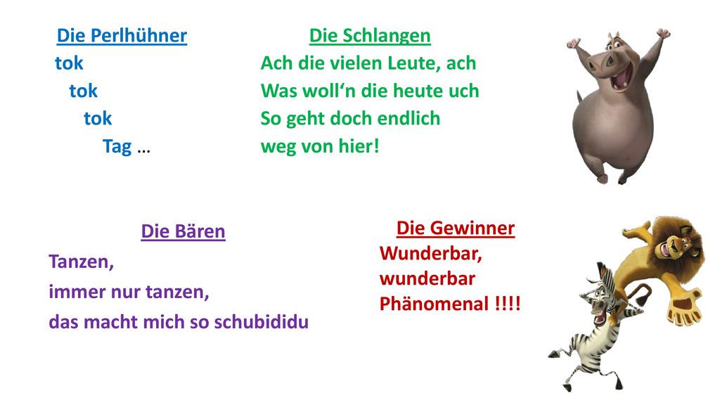 Die Perlhühner tok Tag …