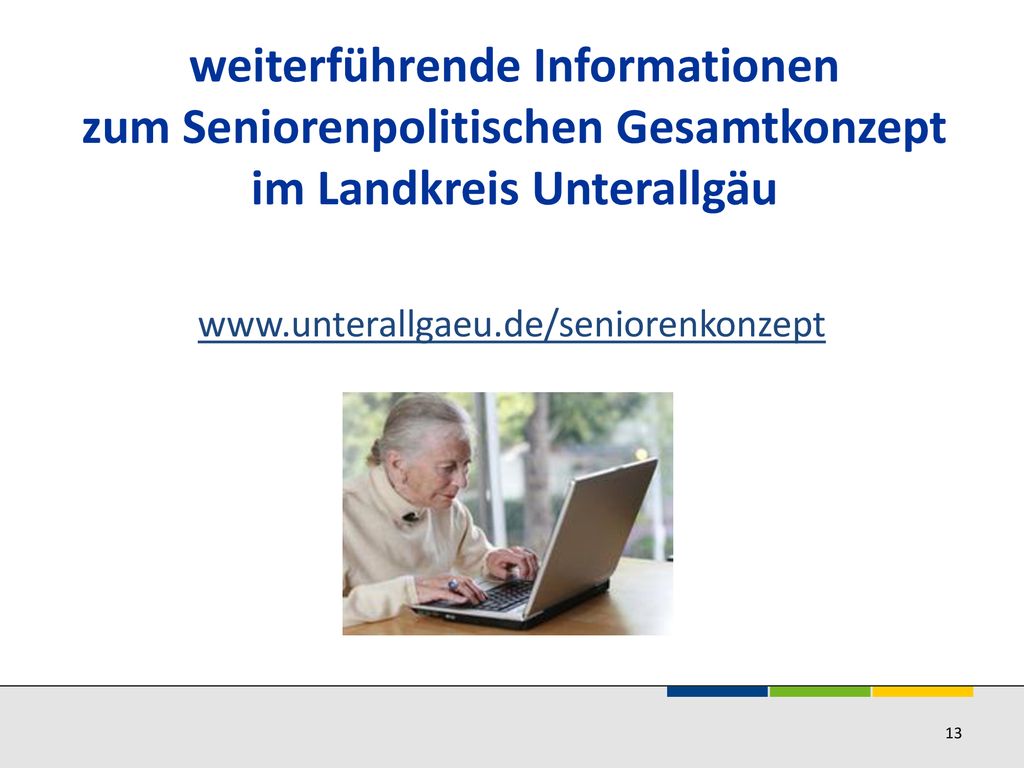 weiterführende Informationen zum Seniorenpolitischen Gesamtkonzept im Landkreis Unterallgäu