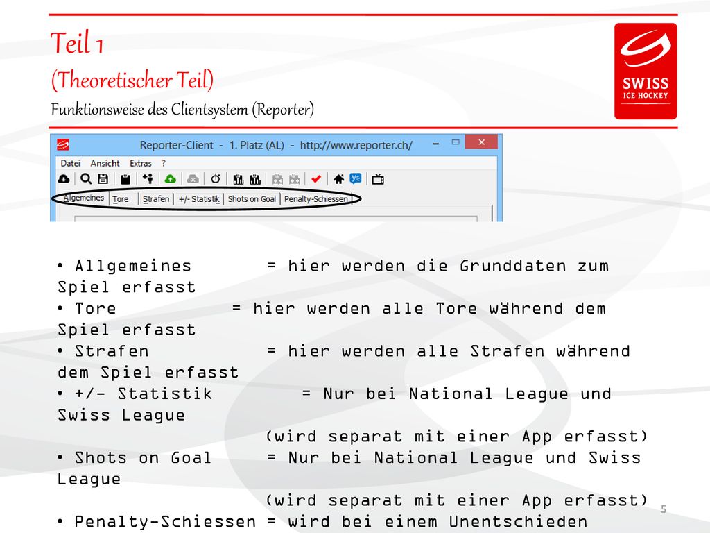 Teil 1 (Theoretischer Teil) Funktionsweise des Clientsystem (Reporter)
