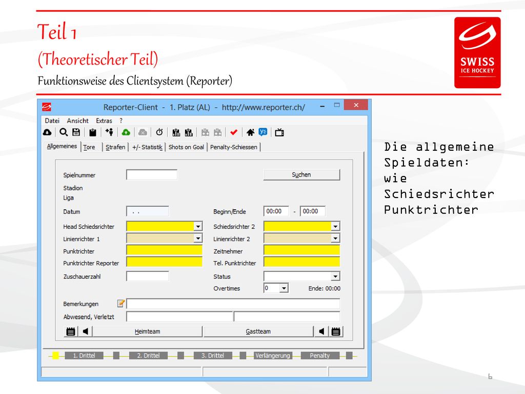 Teil 1 (Theoretischer Teil) Funktionsweise des Clientsystem (Reporter)