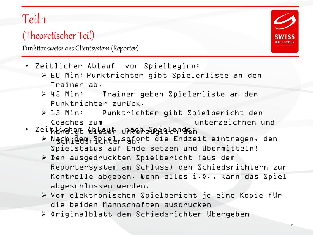 Teil 1 (Theoretischer Teil) Funktionsweise des Clientsystem (Reporter)