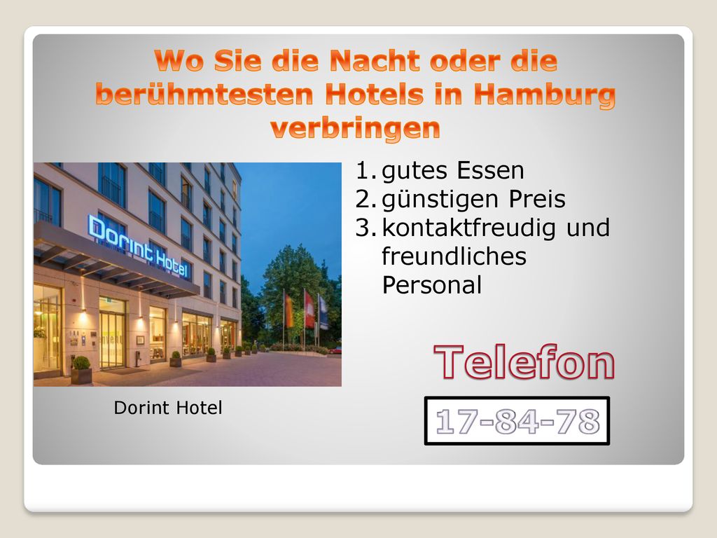 Wo Sie die Nacht oder die berühmtesten Hotels in Hamburg verbringen